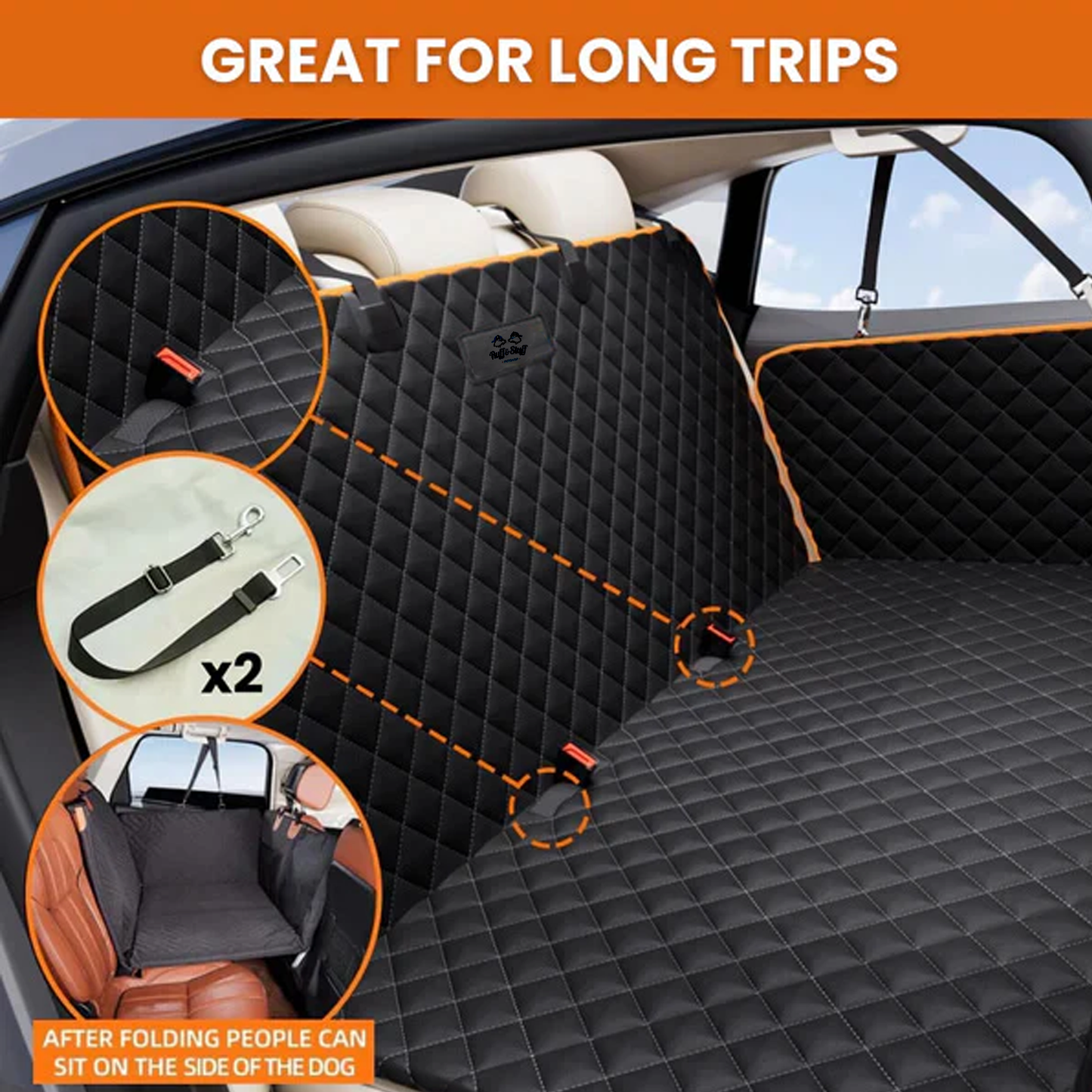 The Ruff Cover™ Hard Bottom Car Seat Cover 🐕🦺🐶