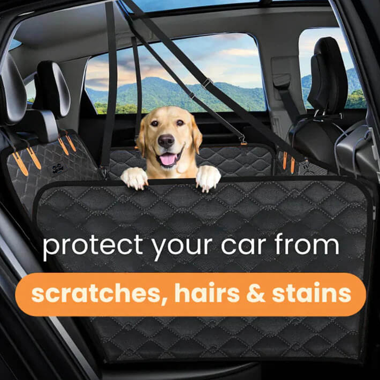 The Ruff Cover™ Hard Bottom Car Seat Cover 🐕🦺🐶